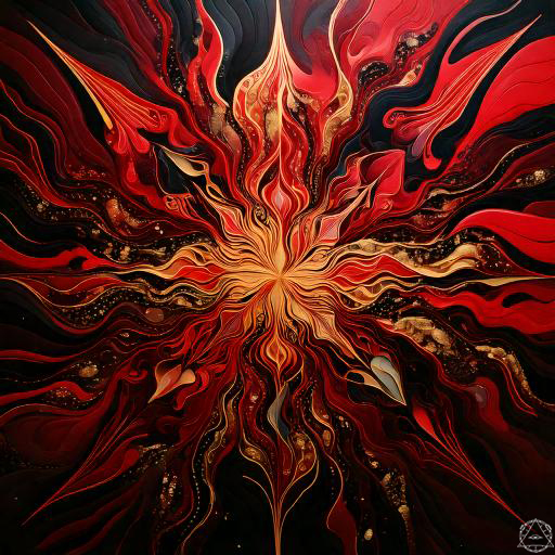 Contemplation and Action series, original artwork 9